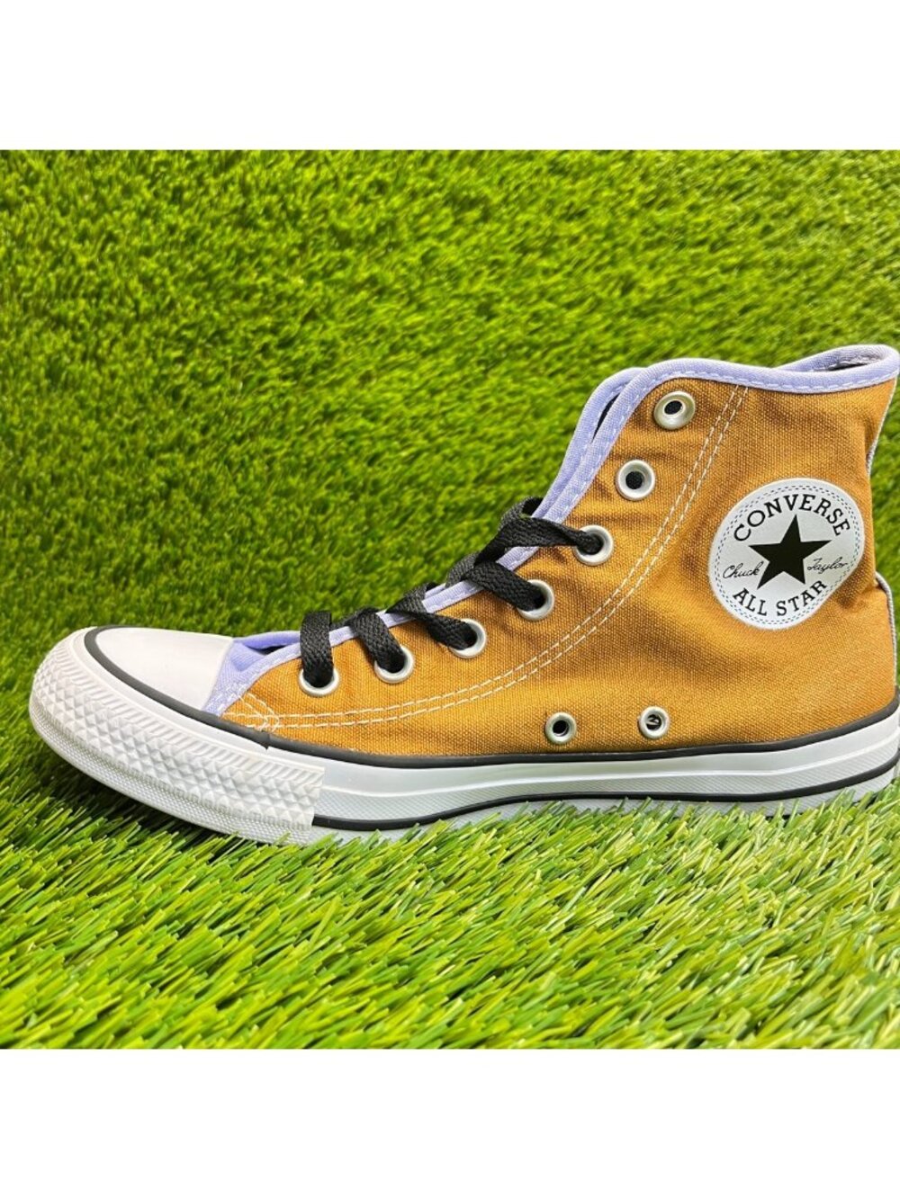 Converse Chuck Taylor All Star Womens Size 8 Gold Palm Athletic Shoes Sneakers - Picture 2 of 9